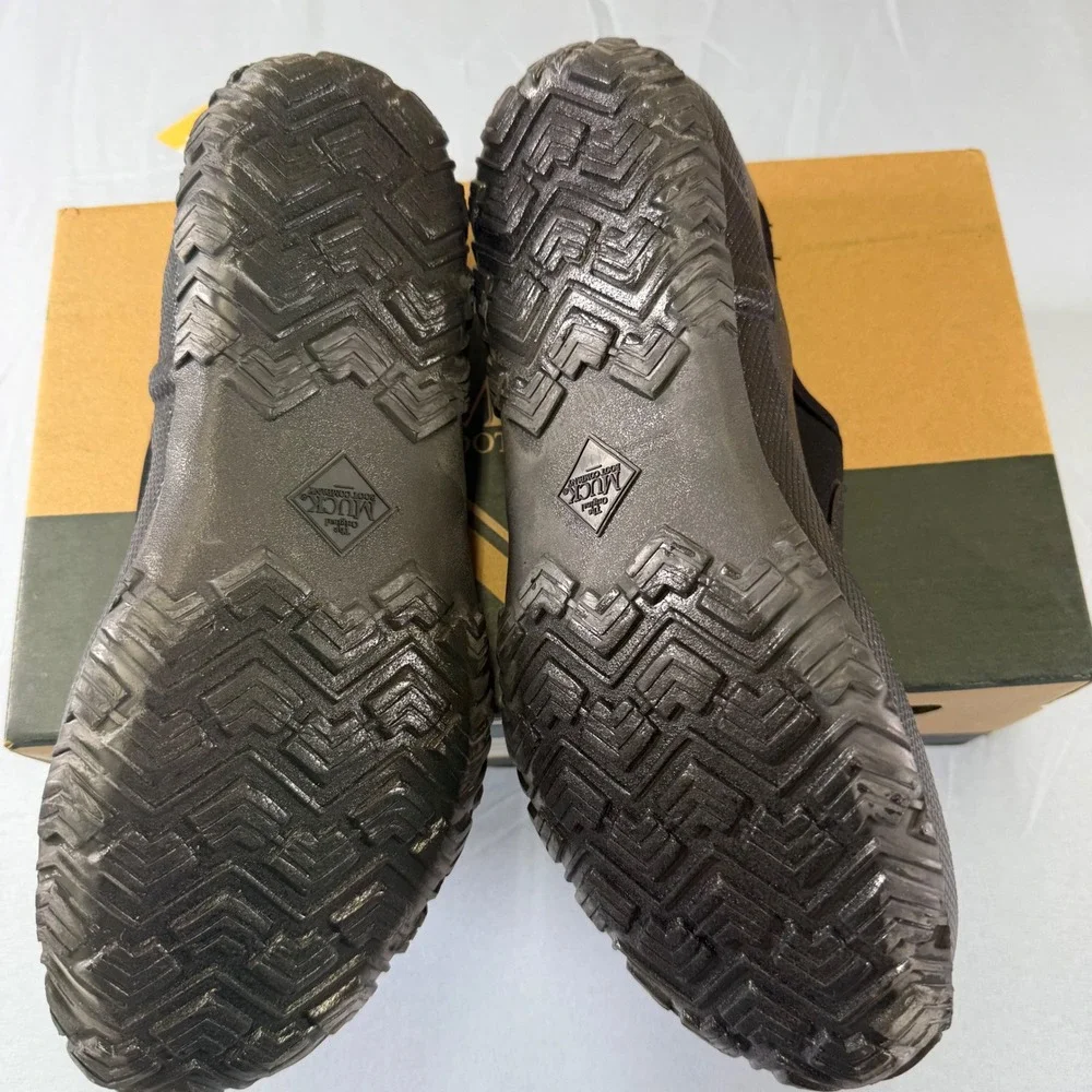 Muck Boot Co Forager Low Black Waterproof Slip On‎ Shoes Mens 10 Womens 11